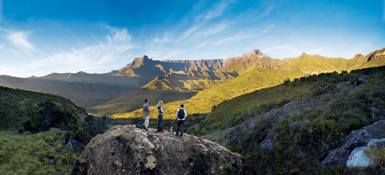 The 5km stretch of basalt wall forms a natureal 'amphitheatre' in the uKhahlamba Drakensberg - World Heritage Site